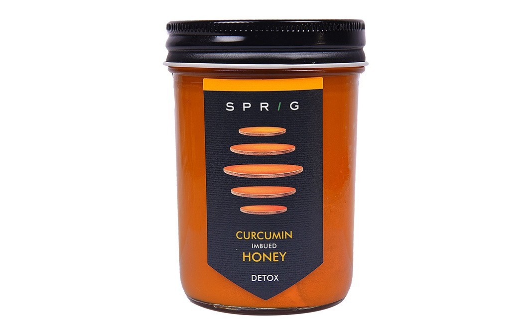 Sprig Curcumin Imbued Honey, Detox    Container  325 grams